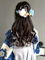 ヘアアレンジ 和装ヘア 卒業式 ハーフアップスタイル 