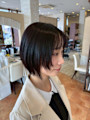 ショートカット/丸みショート/暗めカラー/ウルフカット/松戸