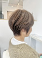 大人可愛い40代50代60代ショートボブ丸みショート白髪大鷲