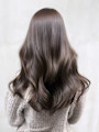 ロンググレージュ韓国ヘアオリーブベージュ_ba584541