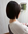 大人ショートボブ/アンニュイボブ/丸みボブ/ナチュラルブラウ