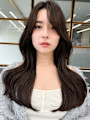 韓国ヘアロングくびレイヤーイメチェン小顔似合わせカット