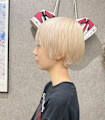 ホワイトブロンドショート/ブリーチ2回/枚方市駅