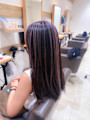 白髪ぼかし細めハイライト30代40代50代セミディ