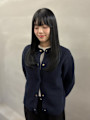 透明感ブルーブラック×顔周りレイヤー