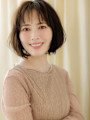 ダークアッシュブラウン大人美人立体感くせ毛風ボブ30代40代