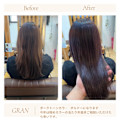 お客様髪質改善データ2053（ボルドーカラー）