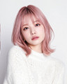 韓国アイドルハイトーンカラー×くびれボブ