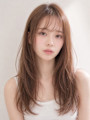 大人可愛い韓国レイヤー×シースルーバング