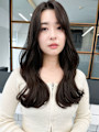 【艶感★シースルーバング】韓国カラー大人可愛いウェーブ巻き髪