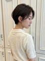 ナチュラル小顔ショート