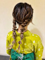 浴衣着付（10種ヘアアレンジサービス）プランのヘアセット2