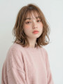 静岡美容院の柔らかミディボブ