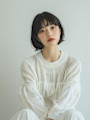 大人可愛い【小顔ショート】耳掛けボブ。絶壁解消＆首長効果◎