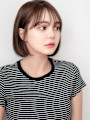 ナチュラル丸みボブ