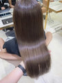 縮毛矯正ツヤツヤストレート髪質改善前髪なし前髪あり表参道