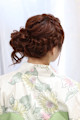 浴衣/ふわふわヘアアレンジ/編み込み/20代30代40代