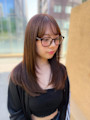 ストレートヘアヘア＆顔周りレイヤー/レイヤーカット