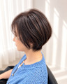丸みと立体感の大人ショート