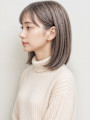 フェイスフレーミングワンカールストレートp2オリーブベージュ