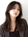 ロングレイヤー 韓国ヘア 20代 レイヤー 顔周りカット
