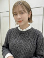 ハイトーンカラーイメチェン切りっぱなしボブ　ショートボブ