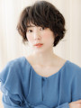 オリーブベージュ大人ガーリーゆるふわマッシュボブ20代30代