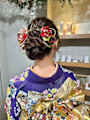 成人式ヘアセット×振袖着付け♪yu