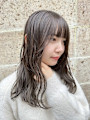 ゆるウェーブ×スモーキーグレージュカラー◇