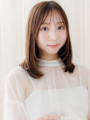顔周りカットメテオストレート美髪ワンホンレイヤー20代30代