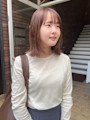 ふんわり柔らかいベージュにピンクを◎