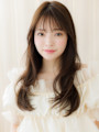 ローライトカラー大人美人毛先パーマレイヤーロング30代40代