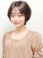 大人可愛い透けバング艶髪ウルフショートp2　ローライトカラー