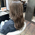 透け感アッシュグレージュ