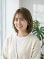 ゆるふわボブ/オリーブベージュ/可愛い系顔周りボブレイヤー