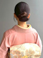 着物ヘア 和装アレンジ ヘアセット お団子 シニヨン タイト