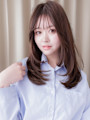 オリーブベージュメテオストレートレイヤーロング20代30代