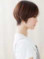 ミルクブラウン大人かわいいベリーショートマッシュ20代30代