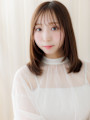 顔周りカットメテオストレート美髪ワンホンレイヤー20代30代
