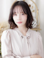 暗髪ローライトカラーブリーチなしゆるふわくびれレイヤー