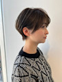 ◇大人可愛い40代50代60代ショートボブショート白髪ぼかし