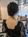 ゆるふわシニヨンヘアセット
