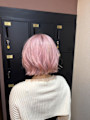 ハイトーンぴんくボブ