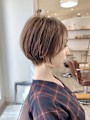 ◇大人可愛い40代50代60代ショートボブショート白髪ぼかし