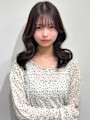 ラベンダーグレージュ セミロング ヨシンモリ レイヤーカット