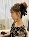 ヘアセット/ヘアアレンジ/結婚式ヘア/シニヨン/ハーフアップ