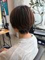 襟足すっきり ふんわり丸みショート