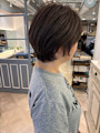 髪が多くてまとまりづらい方のショートヘア赤羽美容室　