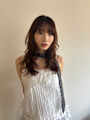 ヘアカラーグレージュカチモリヘアレイヤーボブ50代ミニボブ