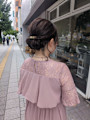 今日のお呼ばれヘアセット